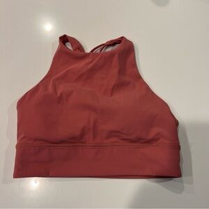 New Lululemon Free to Be High-Neck Sports Bra - Rust size 8